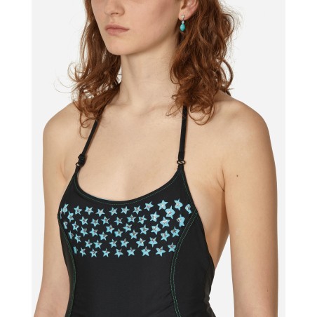 Brand New Fabiana One Piece Swimsuit Black / Blue New Release