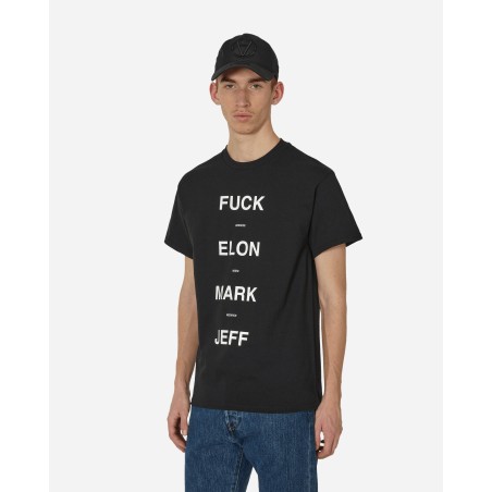 Brand New Fuck Elon Mark Jeff T-Shirt Black