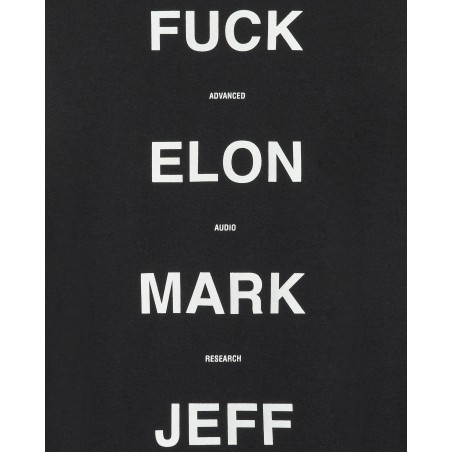 Brand New Fuck Elon Mark Jeff T-Shirt Black