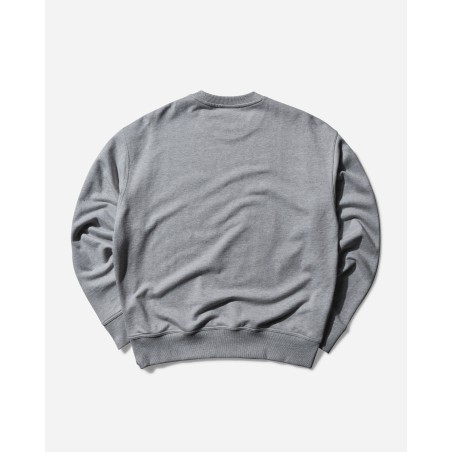 Brand New Clancy Heavyweight Crewneck Sweatshirt Grey Just Launched