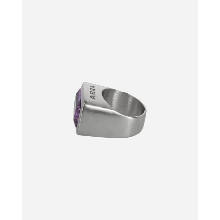 Brand New Stone Ring Silver / Purple Available for Immediate Shipping