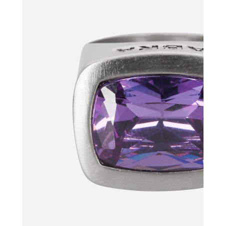 Brand New Stone Ring Silver / Purple Available for Immediate Shipping