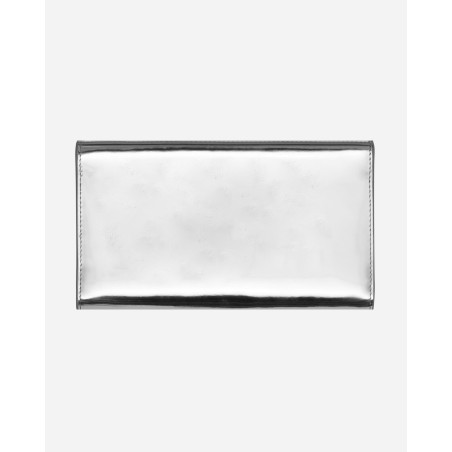 Brand New Mirrored Leather Wallet Bag Silver New Release