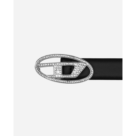 Brand New Rhinestone D Buckle Leather Belt Black Ready for Shipment