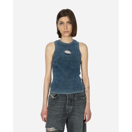 Brand New Oval D Rib-Knit Tank Top Dark Blue Available for Immediate Shipping