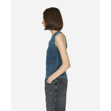 Brand New Oval D Rib-Knit Tank Top Dark Blue Available for Immediate Shipping