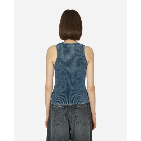 Brand New Oval D Rib-Knit Tank Top Dark Blue Available for Immediate Shipping