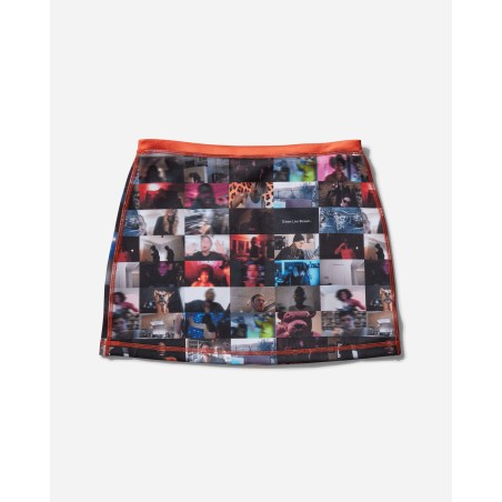 Brand New Women's Livestream Print Mini Skirt Multicolor