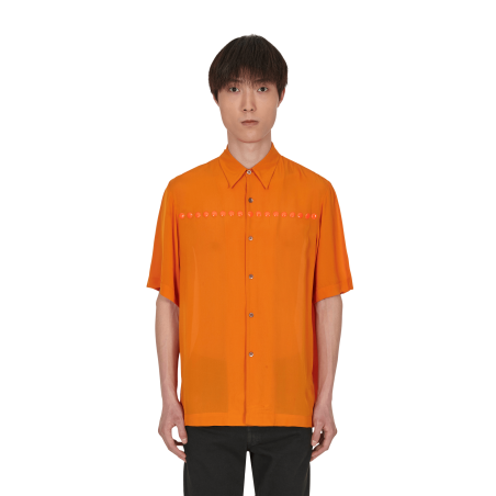 Brand New Clasen Embroidered Shirt Orange