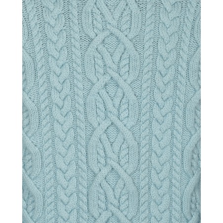 Brand New Cable Knit Sweater Blue On Hand Now