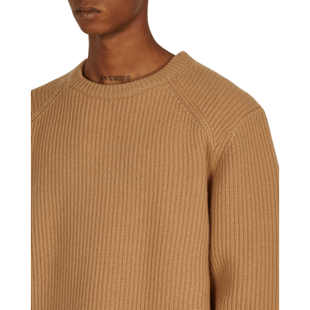 Brand New Task Crewneck Sweater Brown Fresh Release