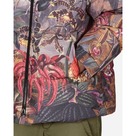 Brand New Botanical Landscape Puffer Jacket Multicolor Available for Immediate Shipping