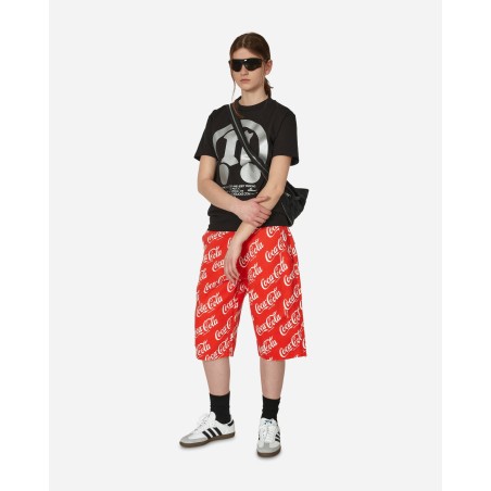 Brand New Coca-Cola Printed Canvas Shorts Red Hot New Item