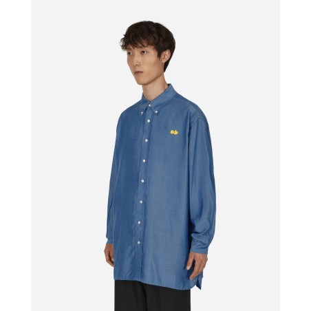 Brand New Button-Up Longsleeve Shirt Blue Fresh Release