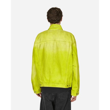 Brand New Oversized Fit Denim Jacket Neon Yellow Limited Stock