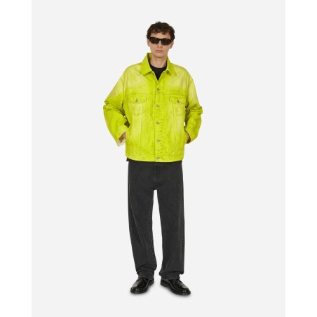 Brand New Oversized Fit Denim Jacket Neon Yellow Limited Stock