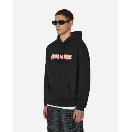 Brand New Cut Out Logo Hooded Sweatshirt Black New Stock