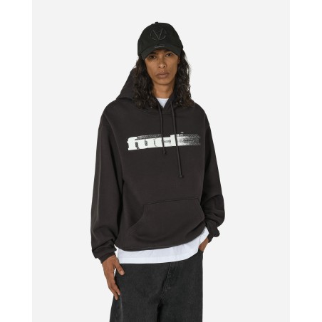 Brand New Blurred Logo Hoodie Black Just In