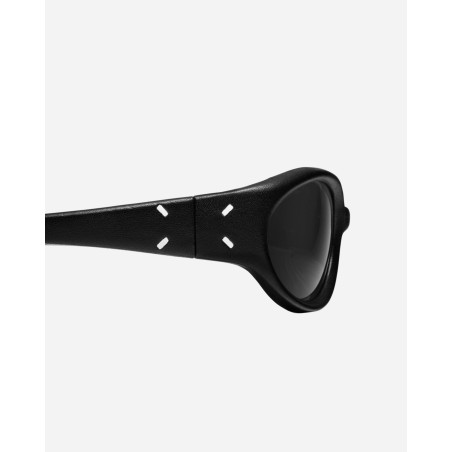 Brand New Maison Margiela MM104 Leather L01 Sunglasses Black On Hand Now