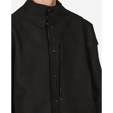 Brand New Burel® Wool Jacket Black On Hand Now