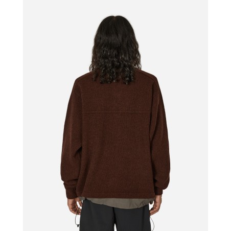 Brand New Felted Knit Sweater Rusty Brown Just Launched