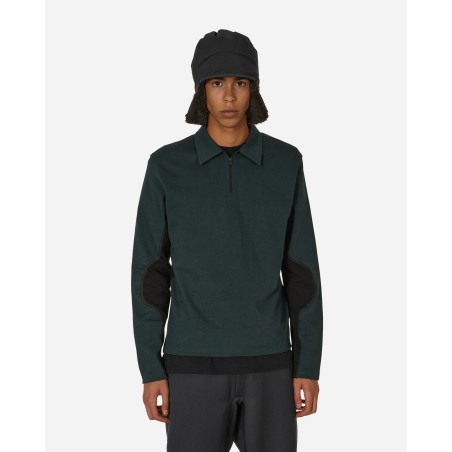 Brand New Half Zip Polo Sweater Forest Green New Collection