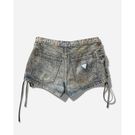 Brand New Women's Coated Denim Shorts Heavy Stone Wash Available for Immediate Shipping