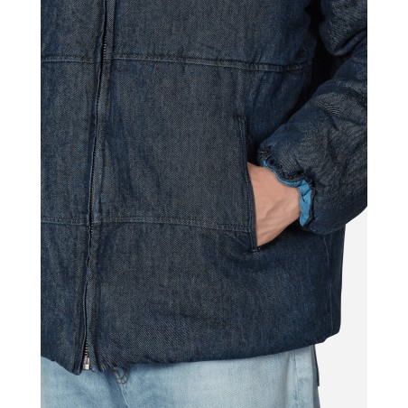 Brand New Denim Puffer Jacket Blue New Release