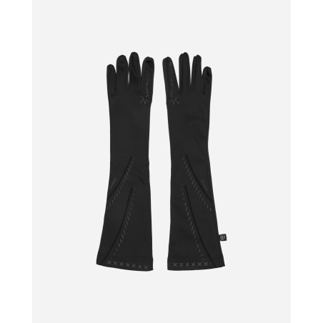 Brand New Graphic Long Gloves Black New Release