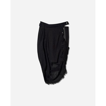 Brand New Women's Fringed Skirt Black Fresh Release