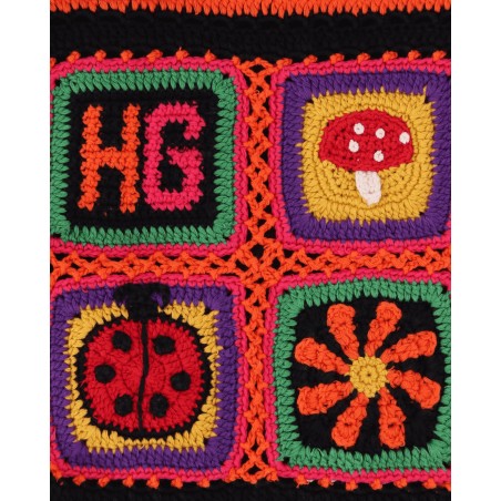 Brand New HG Square Hand-Knitted Sacoche Black In Stock