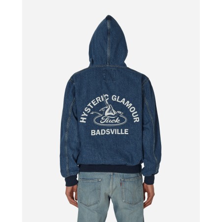 Brand New Badsville Denim Parka Indigo New Stock