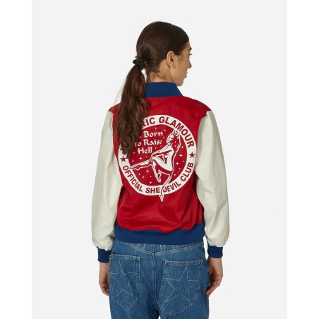 Brand New Born To Raise Hell Stadium Jacket Red Just Launched