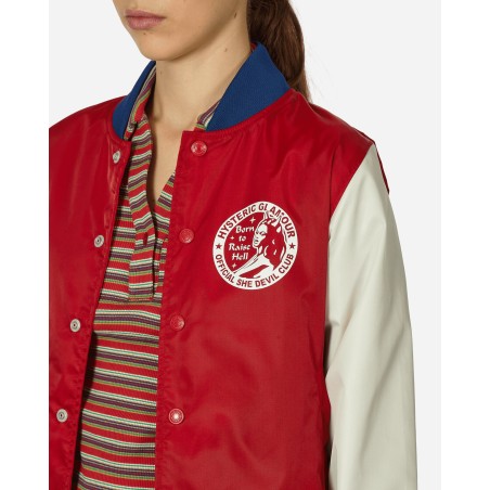 Brand New Born To Raise Hell Stadium Jacket Red Just Launched