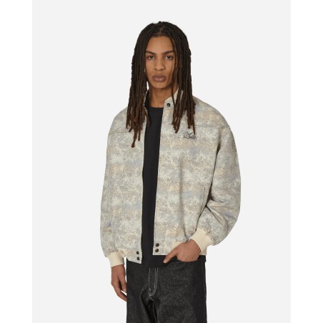 Brand New Hazy Jacquard Bomber Jacket Beige New Stock