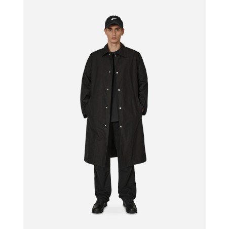 Brand New Water-Repellent Cotton Coat Black Available for Immediate Shipping