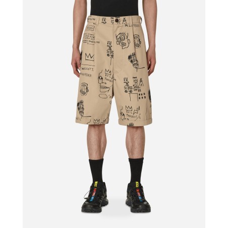 Brand New Jean-Michel Basquiat Chino Shorts Beige