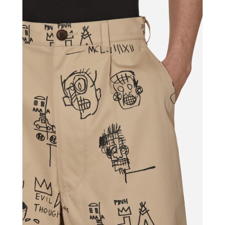 Brand New Jean-Michel Basquiat Chino Shorts Beige