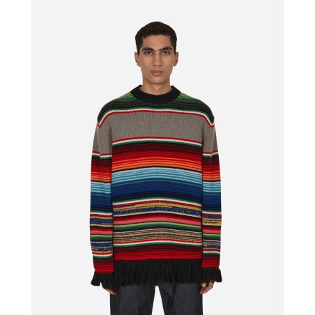 Brand New Stripe Crewneck Sweater Multicolor In Stock