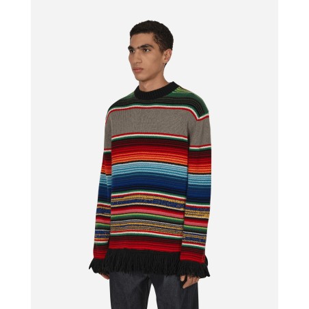 Brand New Stripe Crewneck Sweater Multicolor In Stock