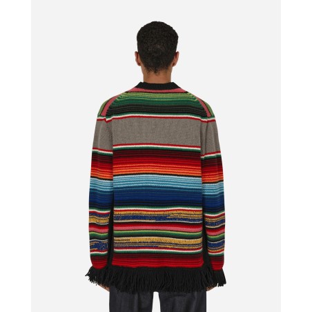 Brand New Stripe Crewneck Sweater Multicolor In Stock