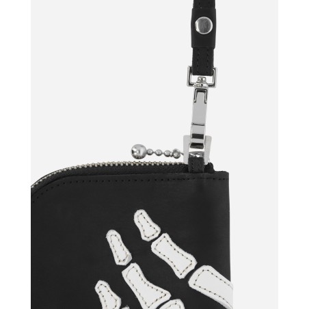 Brand New Thumb-Up Bone Hand Zip Neck Pouch Black Just In