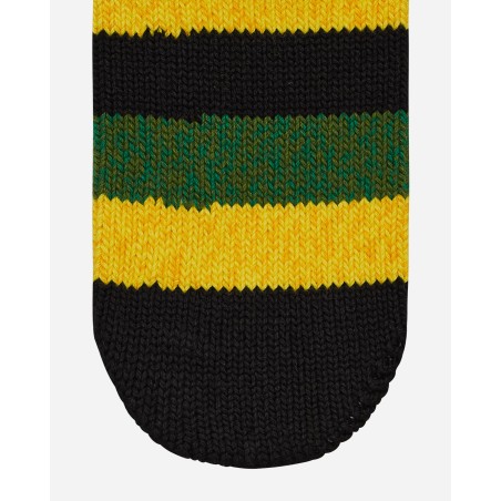 Brand New 56 Yarns Rasta Rainbowy Happy Heel Socks Black / Yellow / Green Just In