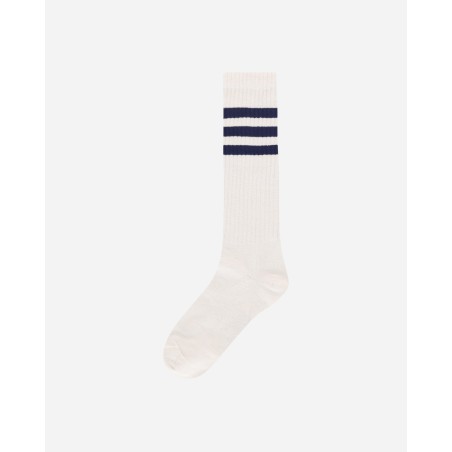 Brand New Wales Bonner Socks Wonder White / Collegiate Navy New Stock