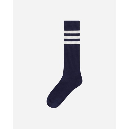 Brand New Wales Bonner Socks Wonder White / Collegiate Navy New Stock