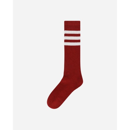 Brand New Wales Bonner Socks Wonder White / Burgundy Just In