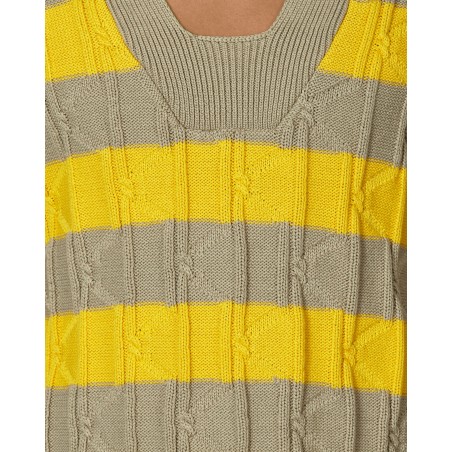 Brand New Merli Twinset Vest Beige / Yellow Ready for Shipment