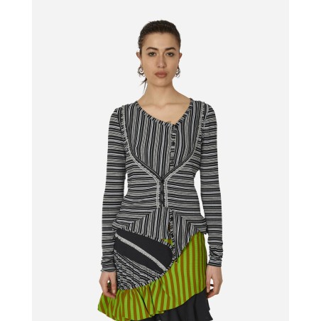 Brand New Double Jersey Cardigan Night Stripe Immediate Availability