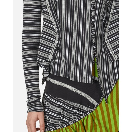 Brand New Double Jersey Cardigan Night Stripe Immediate Availability