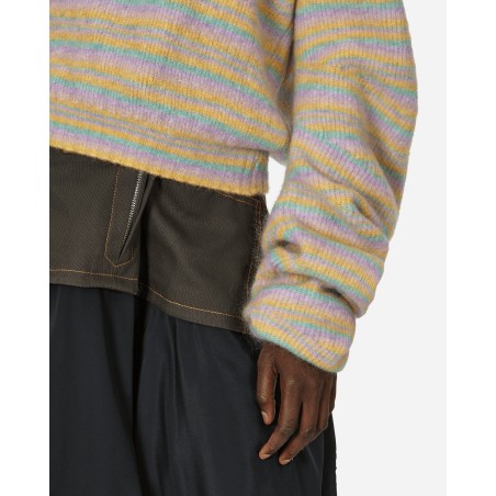 Brand New Striped Curl Jumper Pastel / Multi Stripe New Stock